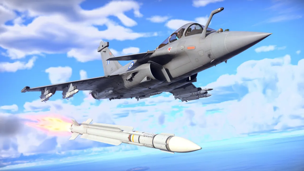 A delta-wing fighter jet fires an air-to-air missile high above bright white clouds in War Thunder